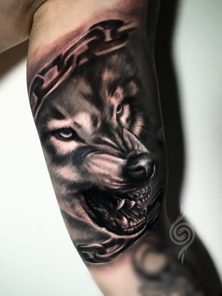 Sude Erdem İnk Tattoo & Design Eskişehir. Realistic Wolf Tattoo (Gerçekçi Kurt dövmesi) Fenrir İdeas. Aklınızdaki dövme tasarımları ve modellerinin fiyat bilgisi için bizimle iletişime geçiniz.